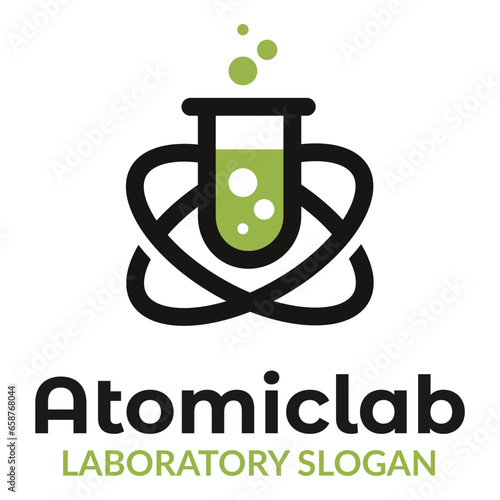 Atomic Lab - Laboratory Logo design free download