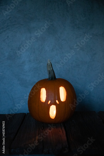 spooky Jack'o'lantern Halloween pumpkin