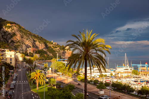 Sunny Old Port Of Menton, French Riviera, France © Kavalenkava
