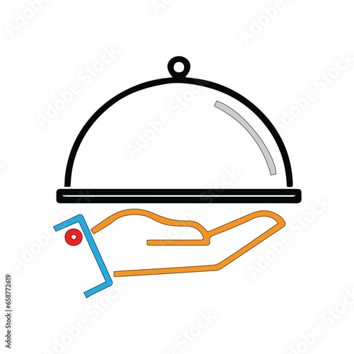 restaurant cloche icon