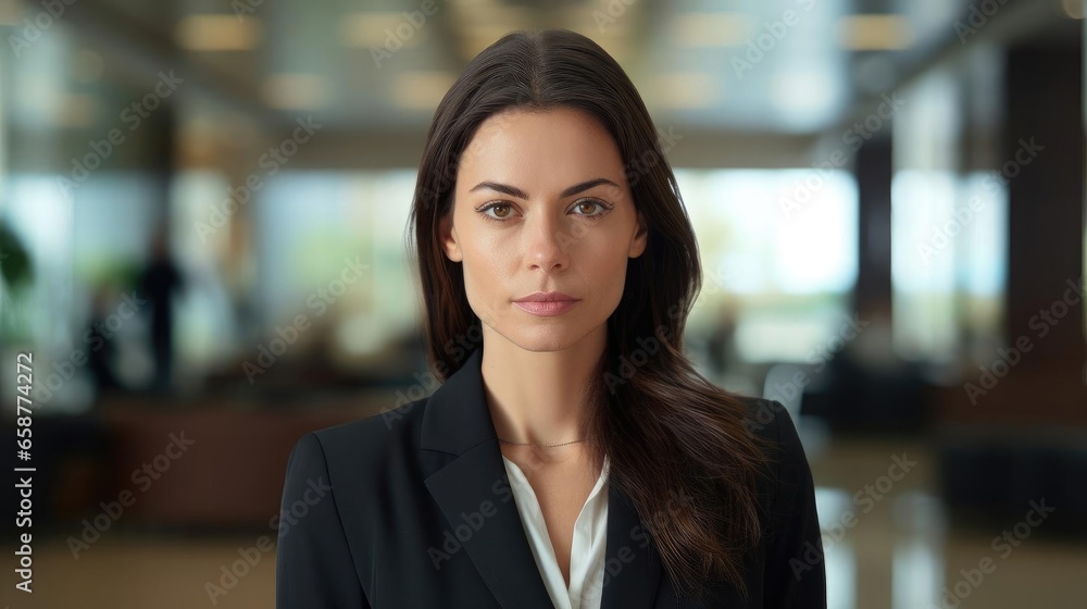 Confident and serious looking female buisnesswoman Confident and serious looking female buisnesswoman
