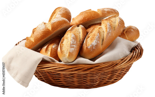 Bread Basket in High Resolution on transparent background PNG format