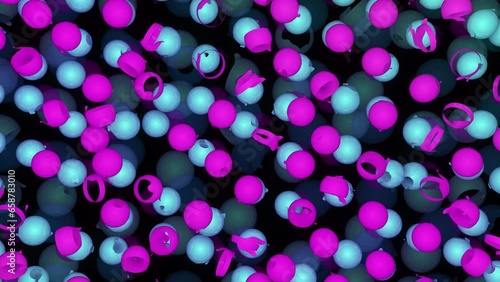 Blue and pink cells High quality 4k footage