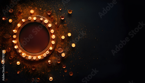 Diwali abstract background with space for text
