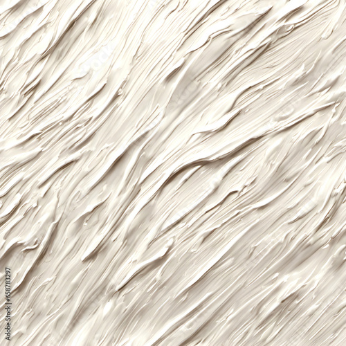 Heavy ivory textured paint strokes background