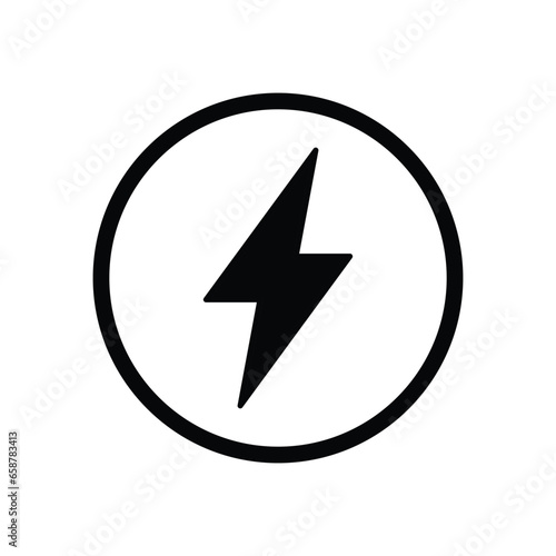 electrical icon danger vector icon 