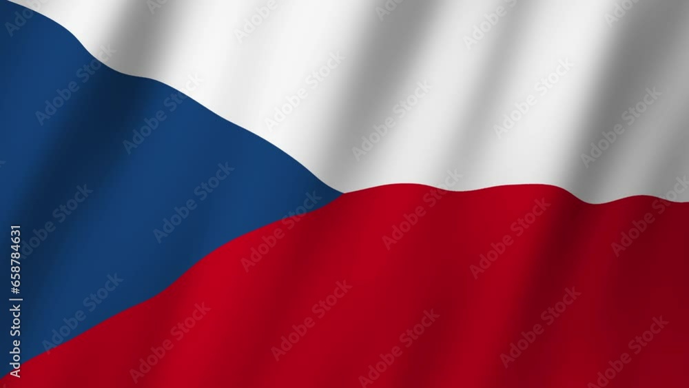 Czech Republic Flag. National 3d Czech Republic flag waving. Flag of Czech Republic footage video waving in wind. Flag of the Czech Republic 4K Animation Czech Republic Flag. National 3d Czech Republic flag waving. Flag of Czech Republic footage video waving in wind. Flag of the Czech Republic 4K Animation