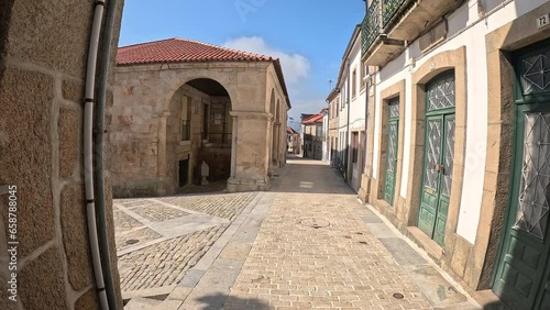 street in Melgaço town, Alto Minho Subregion, district of Viana do Castelo, Portugal photo