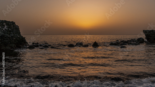 sunrise on the Atantic ocean