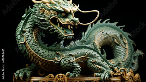 Green Wooden Dragon, Chinese New Year Symbol 2024