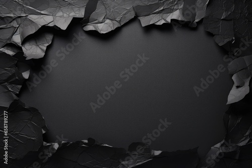 black ripped paper  space for advertising