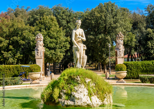 Sculptures in Villa Borghese, Rome, Italy
