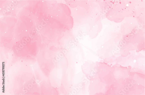 Pink watercolor background, abstract watercolor background with watercolor splashes