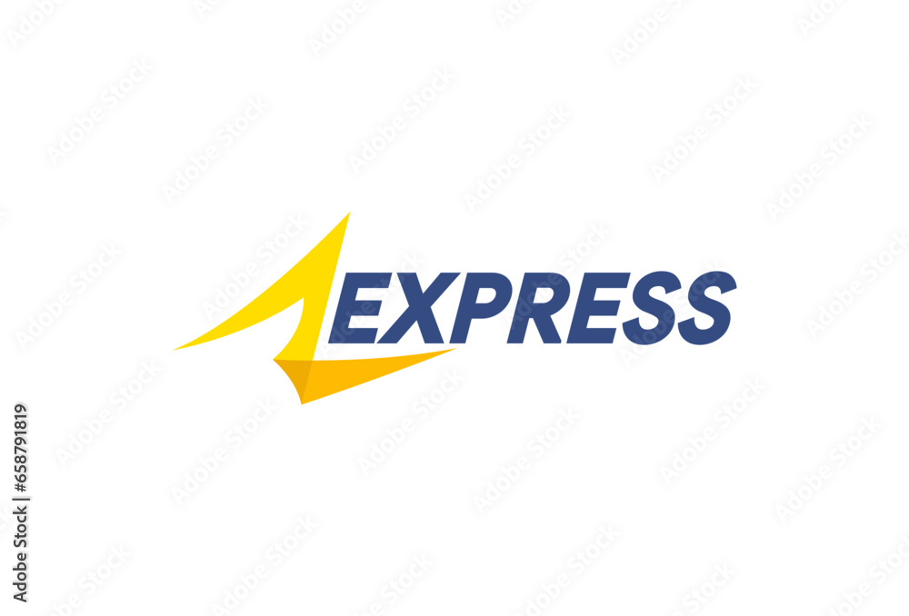 Transport logistic logo of express arrow moving forward for courier delivery or post mail shipping service. Vector isolated icon template for transportation and postal logistics company design Transport logistic logo of express arrow moving forward for courier delivery or post mail shipping service. Vector isolated icon template for transportation and postal logistics company design