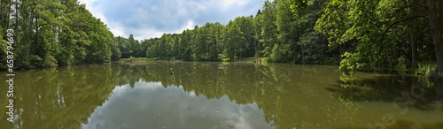 Landscape at Jinosovske rybniky at Vlasim  Czech Republic  Europe 