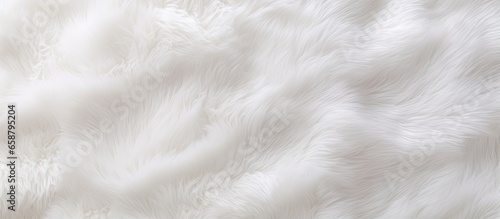 Soft warm material with a pattern resembling white plush fabric texture