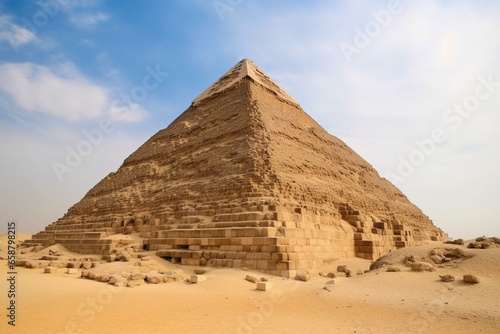 Ancient Egyptian pyramid. Generative AI