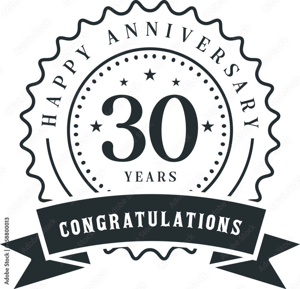 30th anniversary celebration logotype. anniversaries logo set
