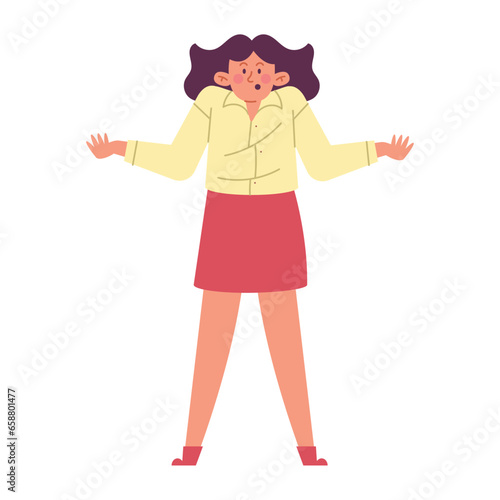 woman thinking clueless