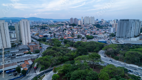 Aerial view of Marginal Tiete in the Freguesia Do O. In S  o Paulo  SP