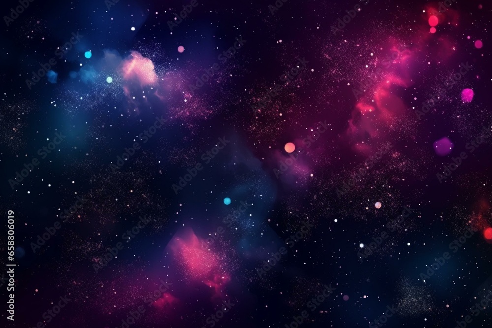 Background with stars, galaxy, cosmic. Generative AI