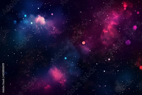 Background with stars, galaxy, cosmic. Generative AI