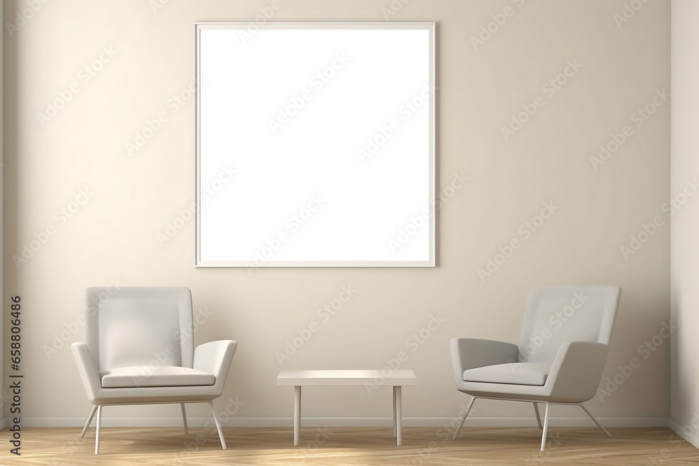 Blanked interior mockup showcasing a minimalistic and neat living space, providing a canvas for potential decor ideas, clean and modern Blanked interior mockup showcasing a minimalistic and neat living space, providing a canvas for potential decor ideas, clean and modern