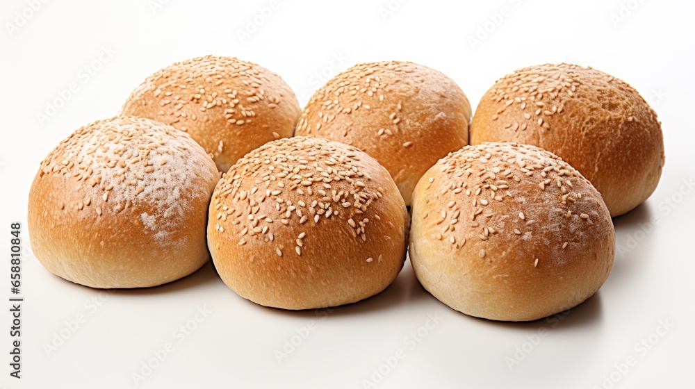 Bread Rolls with selective focus and with space for text Bread Rolls with selective focus and with space for text
