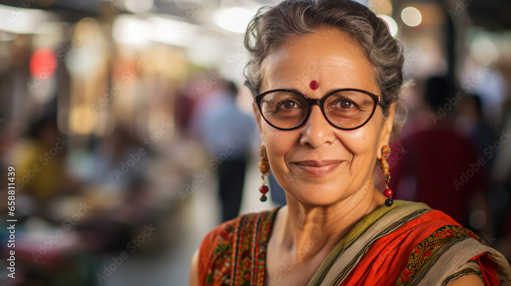 a confident woman entrepreneur showcases her handmade crafts at a bustling market, her entrepreneurial spirit shining through her vibrant displays a confident woman entrepreneur showcases her handmade crafts at a bustling market, her entrepreneurial spirit shining through her vibrant displays