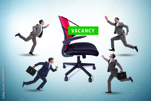 Recruitment concept with office chair