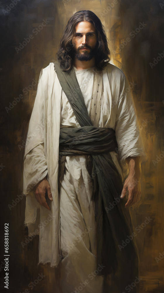 Portrait of Jesus Christ, savior of mankind, son of god, god, bible religion. Christianity, Old Testament Messiah who became the atoning sacrifice for the sins of men. Gospels, New Testament. Portrait of Jesus Christ, savior of mankind, son of god, god, bible religion. Christianity, Old Testament Messiah who became the atoning sacrifice for the sins of men. Gospels, New Testament.