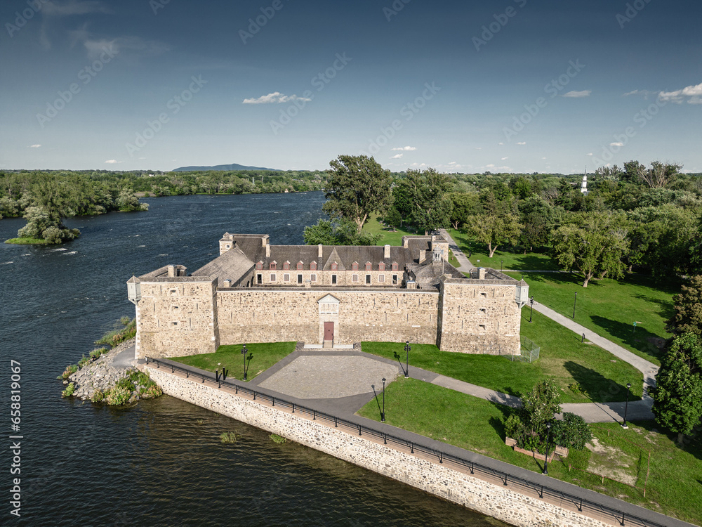 Fort Chambly view from air
