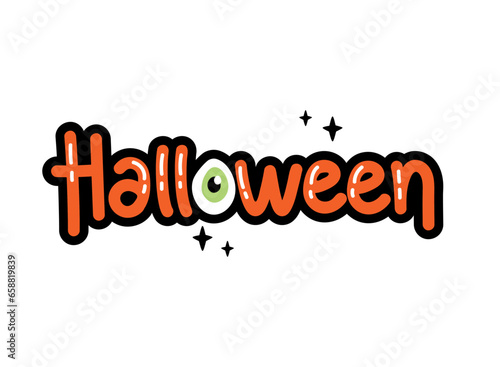 halloween lettering design