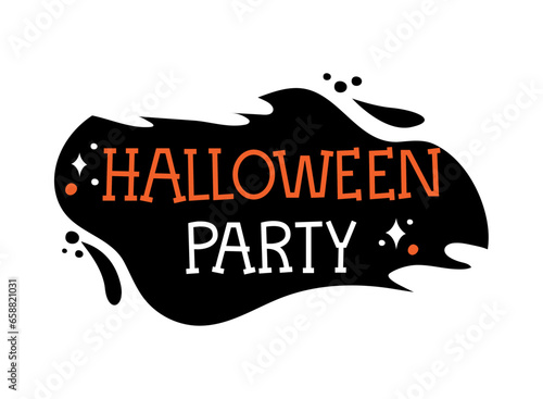 halloween party text design