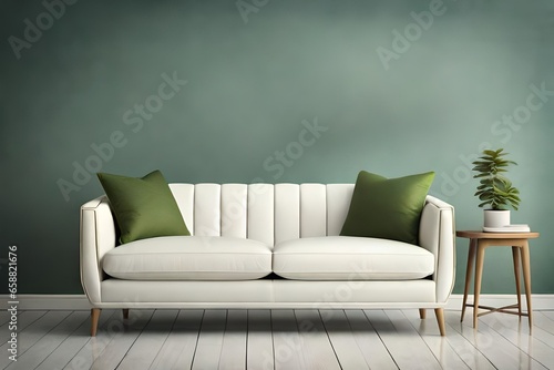 green sofa in a room © muhammad