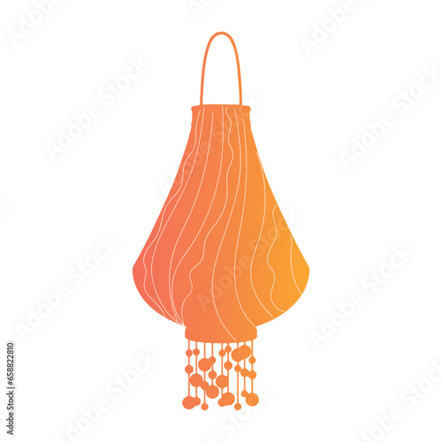 Chinese paper lantern on wh...