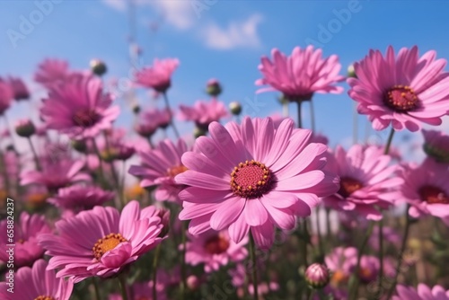 Beautiful cosmos flowers in the garden. Selective focus. nature.