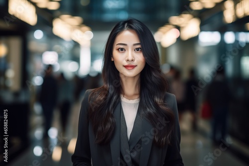 AI generated attractive and confident businesswoman at office  © Afi Kreative