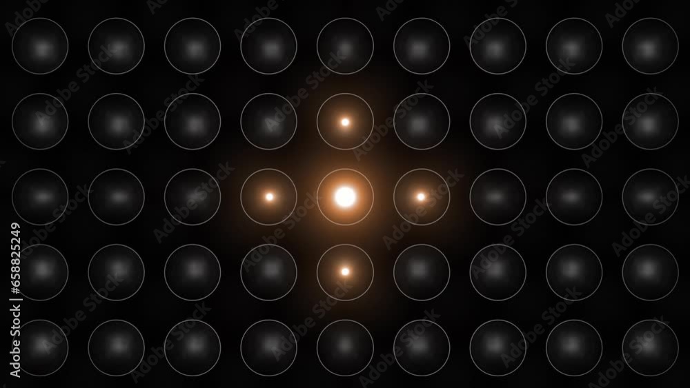 This stock motion graphic video of 4K Flashing Lights Pattern with