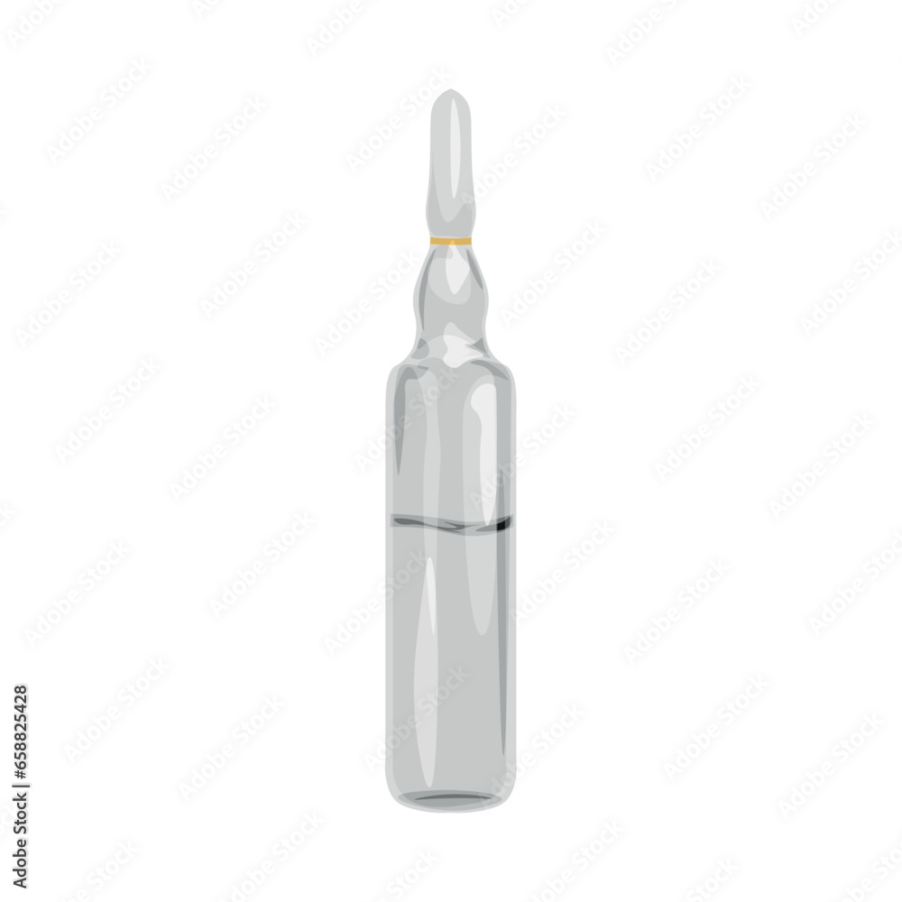 Ampoule with medicine on white background Ampoule with medicine on white background