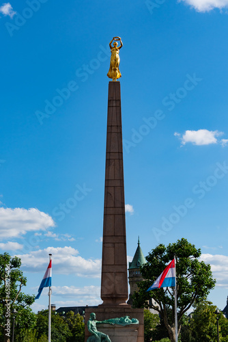 Gëlle Fra, Monument of Remembrance, a war memorial in Luxembourg City photo