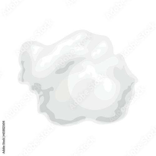 Soft cotton wool on white background