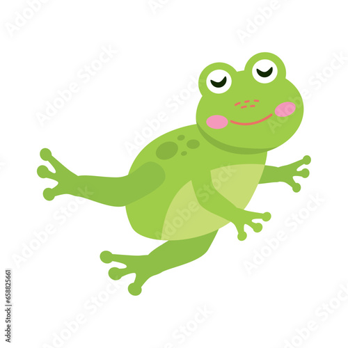 green frog design