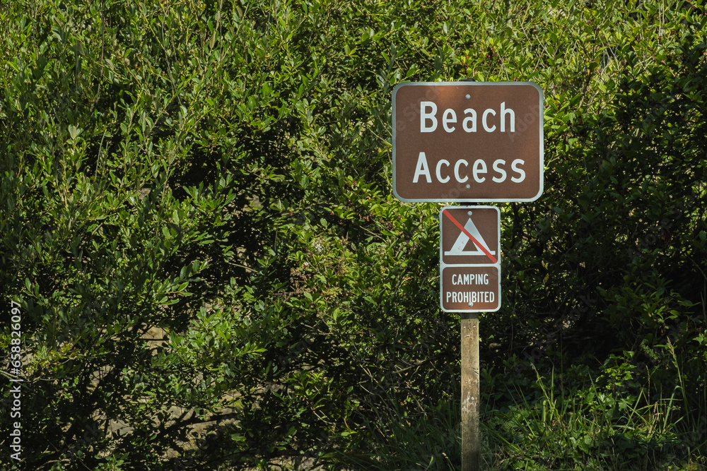 Beach Access No Camping