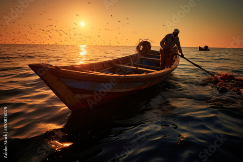 Fishermen's Pursuit. Captivating Scenes of Arab Fishing Communities in Action Along the Coast