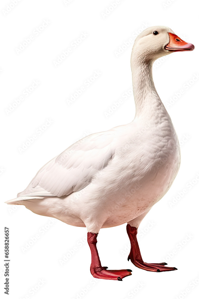 white goose full body standing cutout isolated white goose full body standing cutout isolated