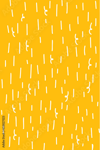 手書きらくがき風背景（オレンジ）