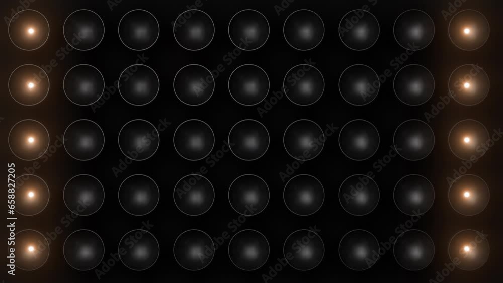 This stock motion graphic video of 4K Flashing Lights Pattern with