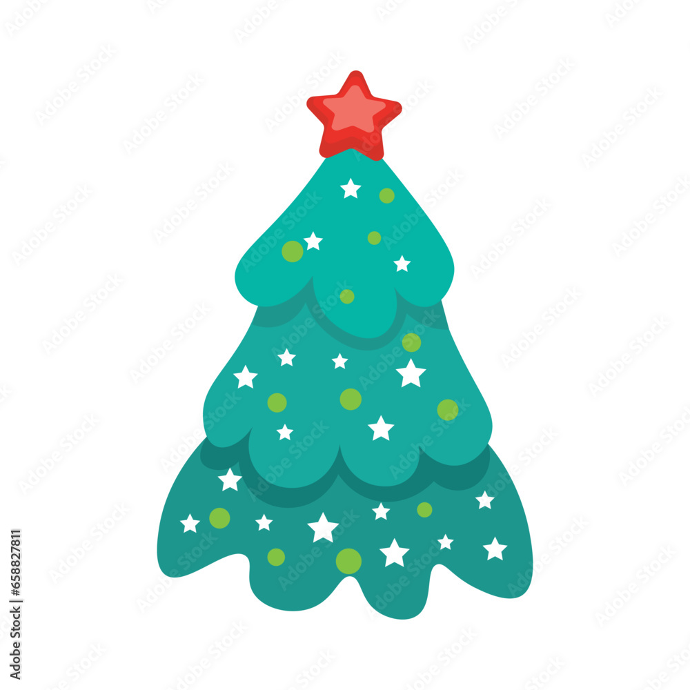 Beautiful Christmas tree on white background Beautiful Christmas tree on white background