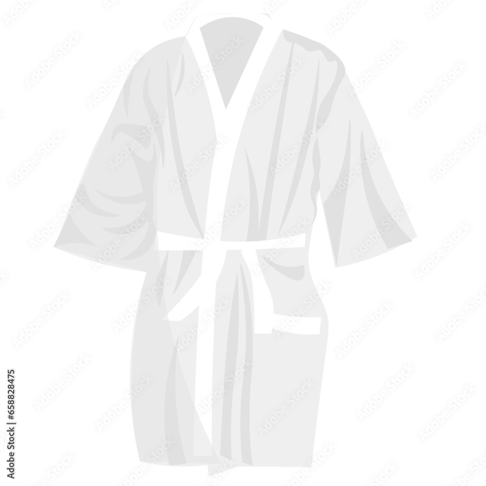 Soft bathrobe on white background Soft bathrobe on white background